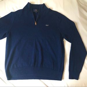 Vineyard Vines 1/4 Zip Pullover Navy - Size S